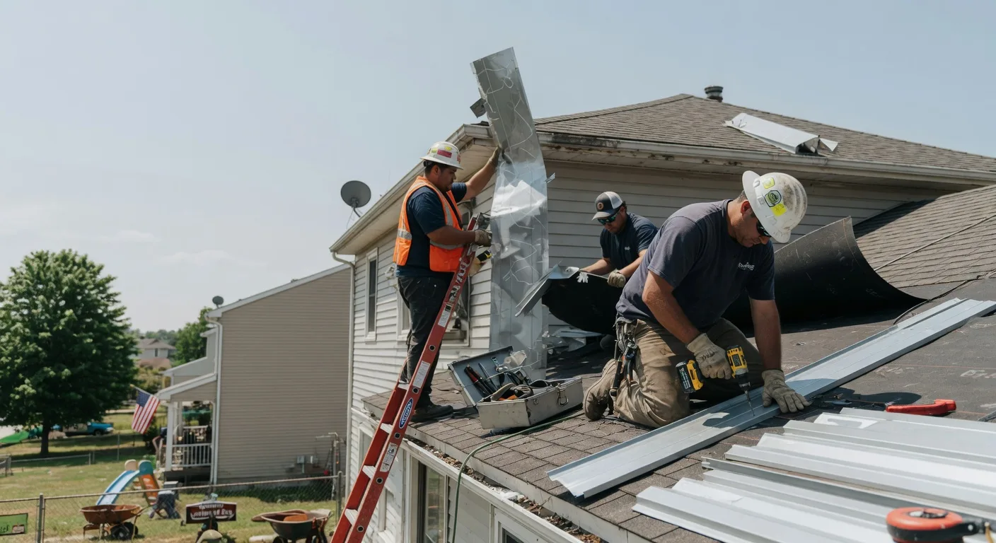 Storm Damage Metal Roof Repair in Breckenridge, MN
